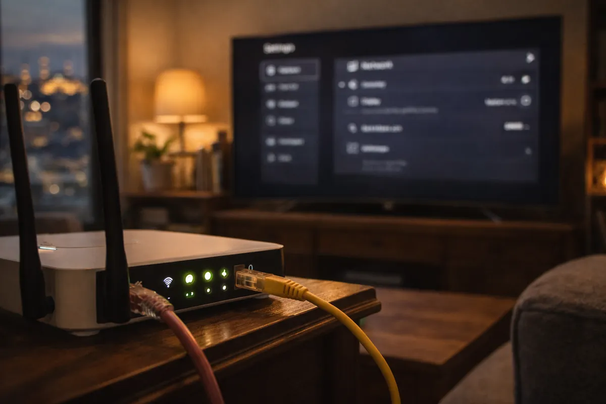 IPTV Giriş Hatası için Wi-Fi ve bağlantı ayarı kontrolü