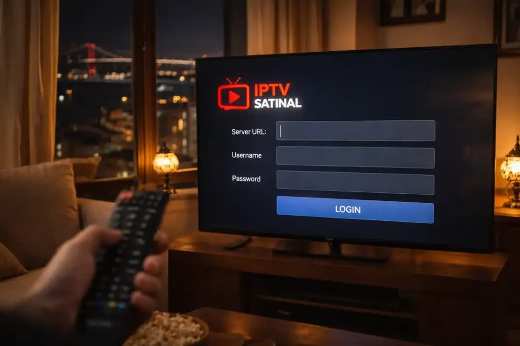 IPTV Smarters Pro Kurulumu için Xtream Codes giriş ekranı