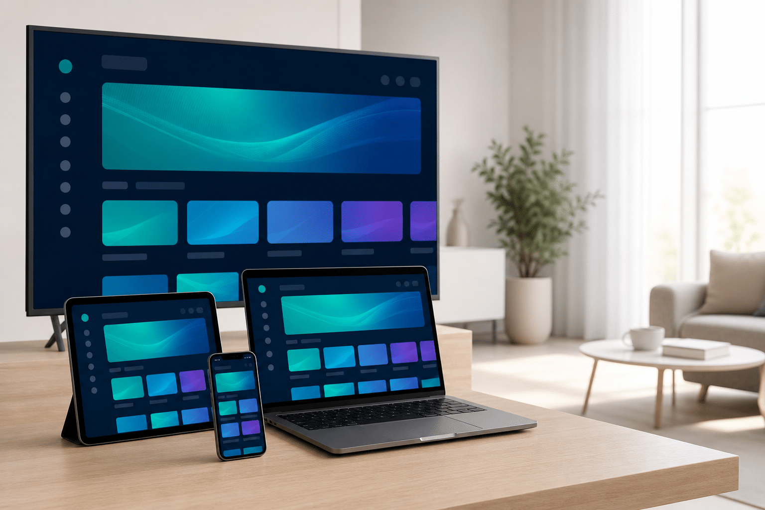 Smart TV, telefon, tablet ve bilgisayarda IPTV cihaz uyumluluğu