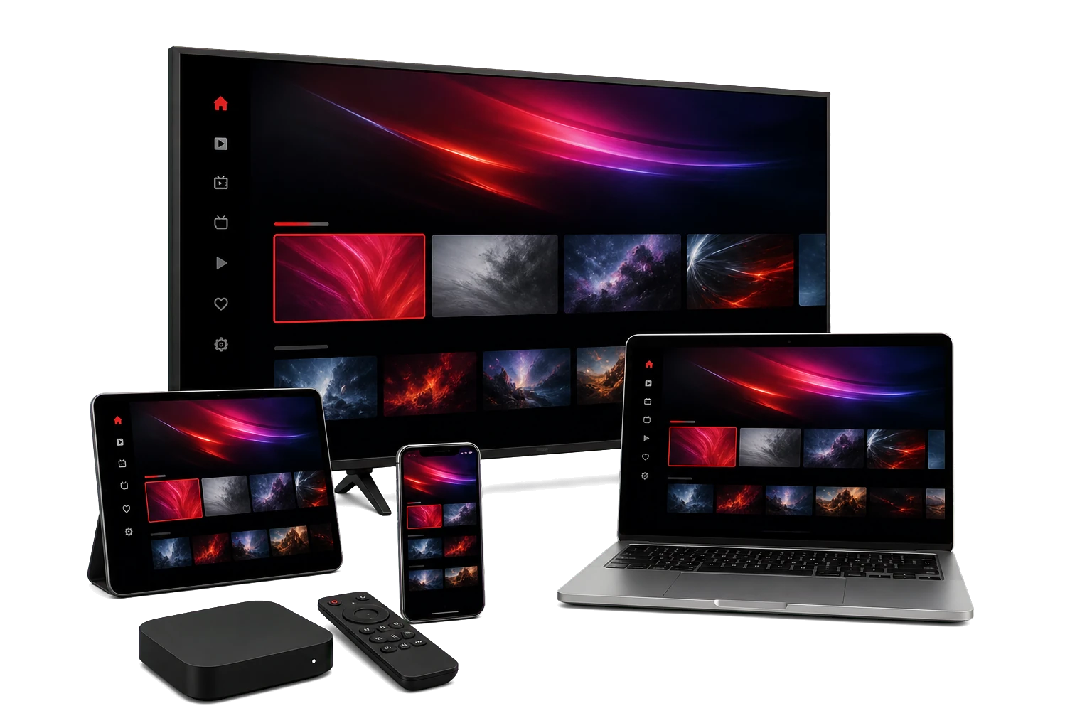 Smart TV, Android TV Box, telefon, tablet ve bilgisayarda IPTV kullanımı