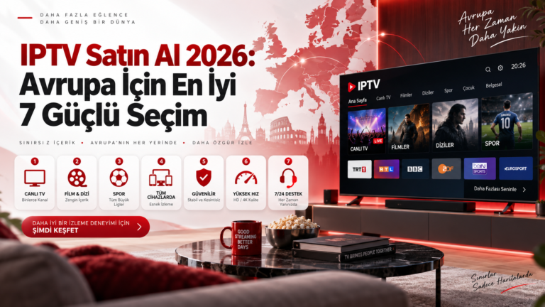 IPTV Satın Al 2026 Avrupa İçin En İyi 7 Güçlü Seçim